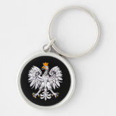 Poolse vlag & Eagle, Poolse feestdag, reizen/sport Sleutelhanger (Voorkant)