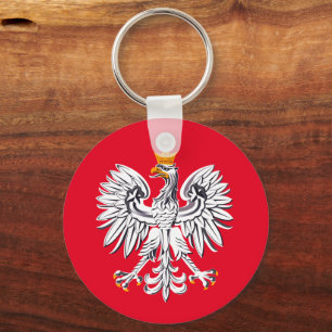 Poolse vlag & Eagle, Poolse feestdag, reizen/sport Sleutelhanger