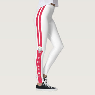 Poolse vlag Eagle & Poolse mode / Wit Leggings