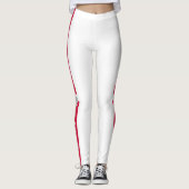 Poolse vlag Eagle & Poolse mode / Wit Leggings (Voorkant)
