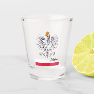 Poolse vlag en Polen vaderland/sport Polska Shot Glas