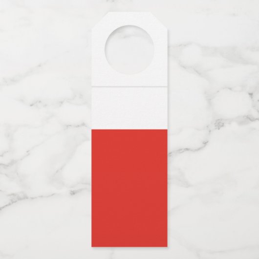 Poolse vlag flessenhanger (Voorkant)