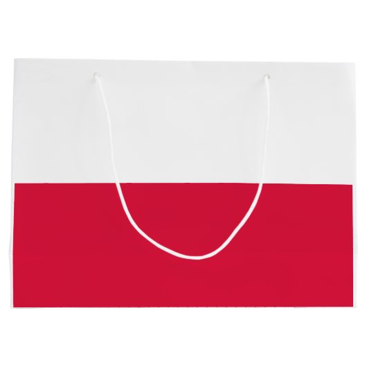 Poolse vlag groot cadeauzakje (Achterkant)