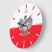 Poolse vlag grote klok (Hoek)
