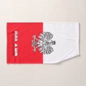 Poolse vlag handdoeken (Handdoek)