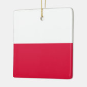 Poolse vlag keramisch ornament (Links)