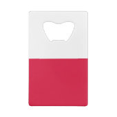 Poolse vlag kredietkaart flessenopener (Achterkant)