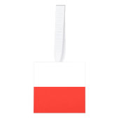 Poolse vlag kubus ornament (Voorkant)