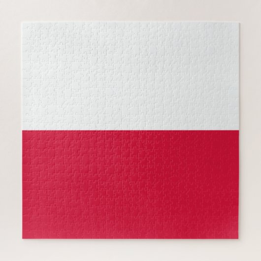 Poolse vlag legpuzzel (Verticaal)