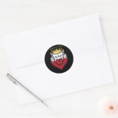Poolse vlag Lion King Ronde Sticker (Envelop)