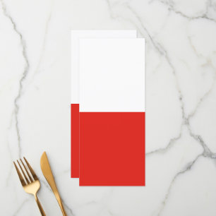 Poolse vlag menu