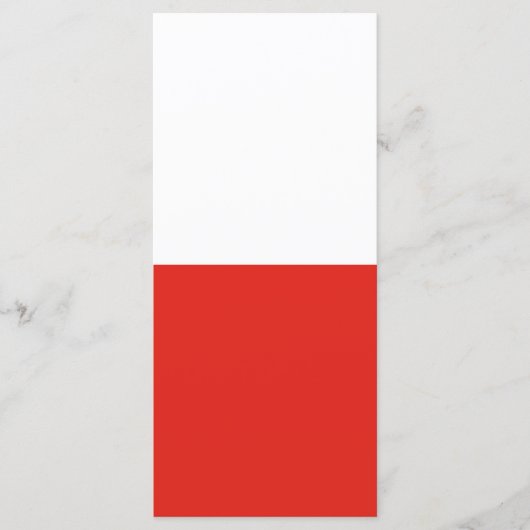 Poolse vlag menu (Voorkant)