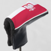 Poolse vlag (met wapen) golfheadcover (3/4 voorkant)