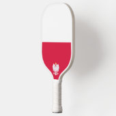 Poolse vlag (met wapen) pickleball paddle (Links)