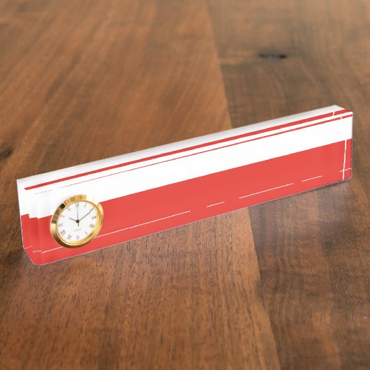 Poolse vlag naambordje (Zijkant)