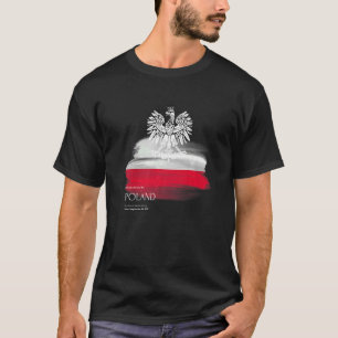 Poolse vlag patriotic Polska Souvenir Love Proud H T-shirt
