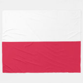 Poolse vlag (Polen) Fleece Deken (Voorkant (Horizontaal))
