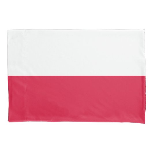 Poolse Vlag (Polen) Kussensloop (Voorkant-Links)