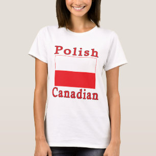 Poolse vlag Poolse Canadese T-shirt
