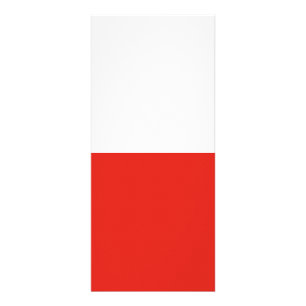 Poolse vlag reclamekaart