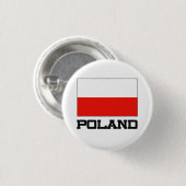 Poolse vlag ronde button 3,2 cm (Voorkant /achterkant)