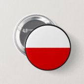 Poolse vlag ronde button 5,7 cm (Voorkant /achterkant)