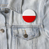Poolse vlag ronde button 5,7 cm (In situ)