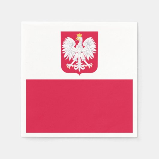 Poolse vlag servet (Voorkant)