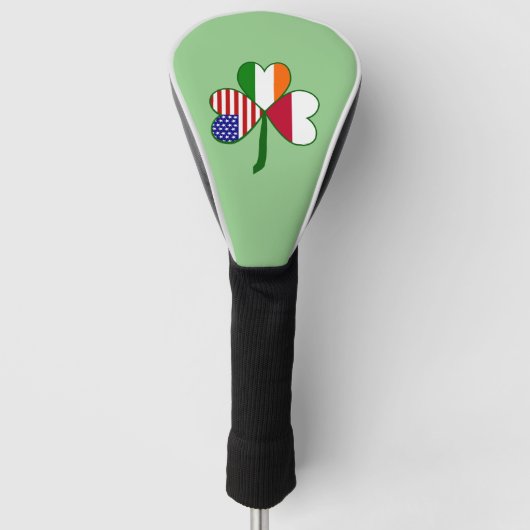 Poolse vlag Shamrock Golfheadcover (Voorkant)