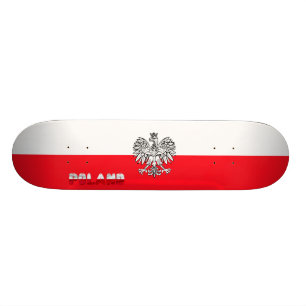Poolse vlag skateboard