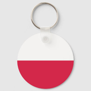 Poolse vlag sleutelhanger