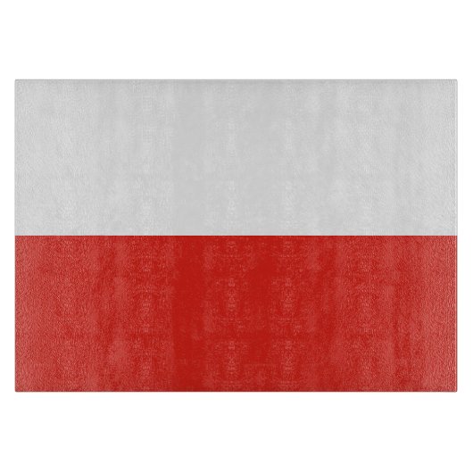 Poolse vlag snijplank (Voorkant)