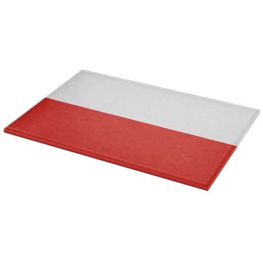 Poolse vlag snijplank (Hoek)