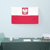 Poolse vlag spandoek (Beurs)