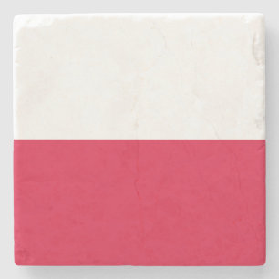 Poolse vlag stenen onderzetter