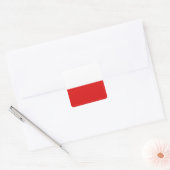 Poolse vlag Sticker (Envelop)