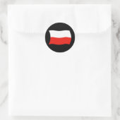 Poolse vlag Sticker (Tas)