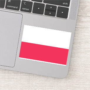 Poolse vlag sticker
