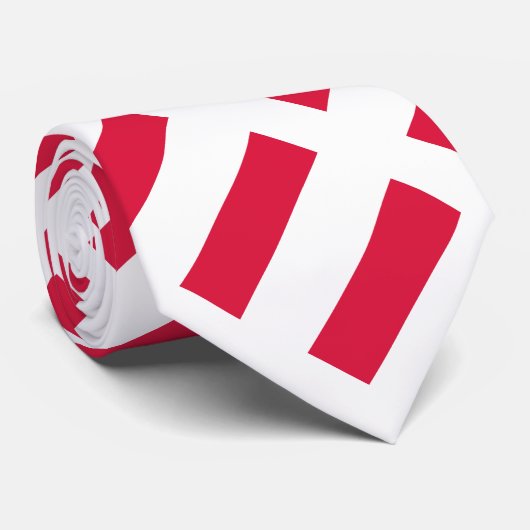 Poolse Vlag Stropdas (Opgerold)