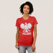 Poolse vlag t-shirt (Voorkant volledig)