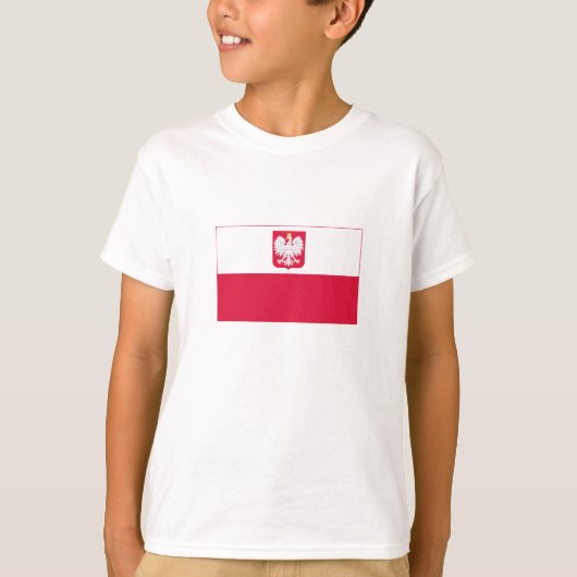 Poolse vlag t-shirt (Voorkant)