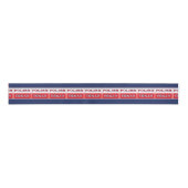 Poolse vlag Texan Poland Grosgrain Lint (Voorkant)