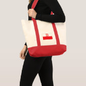 Poolse vlag tote bag (Voorkant (product))