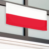 Poolse vlag van Polen aangepaste banner teken (Buitenkant Gebouw)