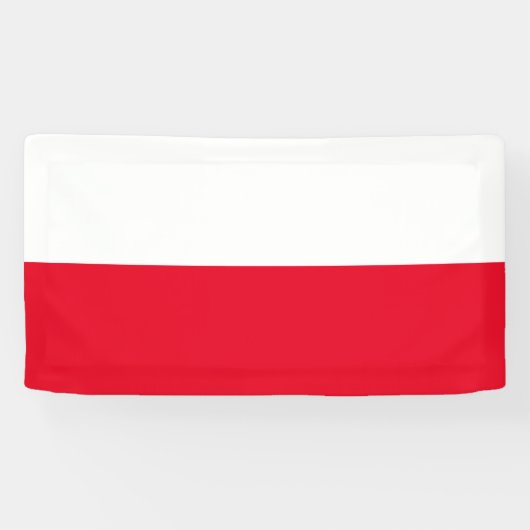 Poolse vlag van Polen aangepaste banner teken (Horizontaal)