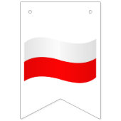 Poolse vlag voor Bunting Vlaggetjes (Tweede vlag)