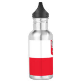 Poolse vlag waterfles  (Links)