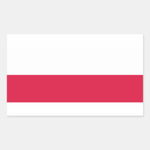 Poolse vlaggen* rechthoekige sticker