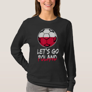 Poolse Voetbal Football van het Poolse vlaggenteam T-shirt