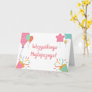 Poolse vogelkaart kaart